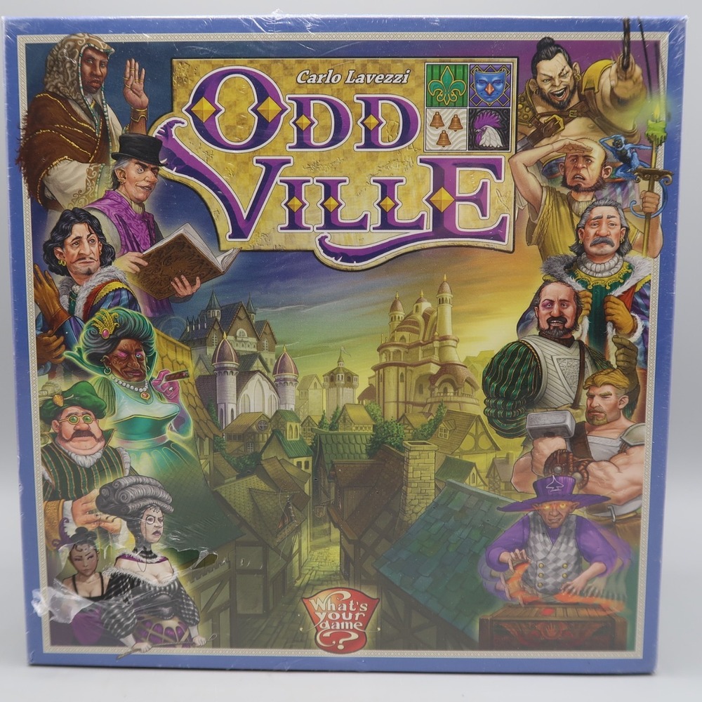 Cardgame‎ OddVille Box Carlo Lavezzi  What's your game?   Ages 10+